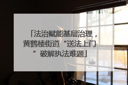 法治赋能基层治理，黄鹤楼街道“送法上门”破解执法难题
