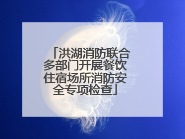 洪湖消防联合多部门开展餐饮住宿场所消防安全专项检查