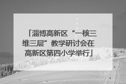 淄博高新区“一核三维三层”教学研讨会在高新区第四小学举行