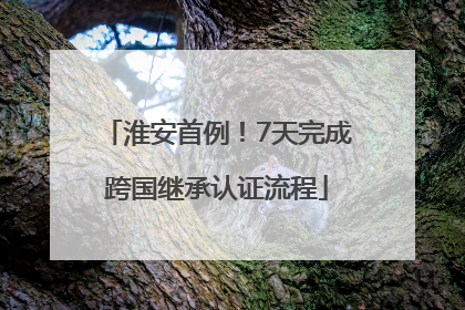 淮安首例！7天完成跨国继承认证流程