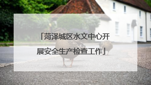 菏泽城区水文中心开展安全生产检查工作