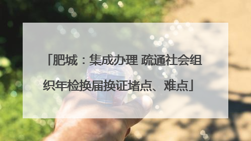 肥城：集成办理 疏通社会组织年检换届换证堵点、难点
