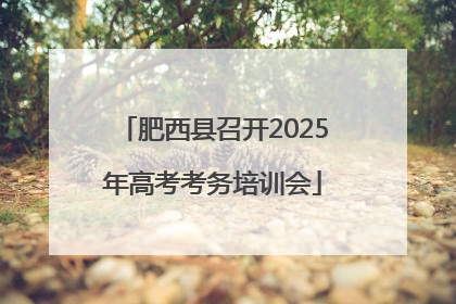 肥西县召开2025年高考考务培训会