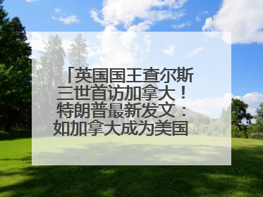 英国国王查尔斯三世首访加拿大！特朗普最新发文：如加拿大成为美国第51州可免费用“金穹”