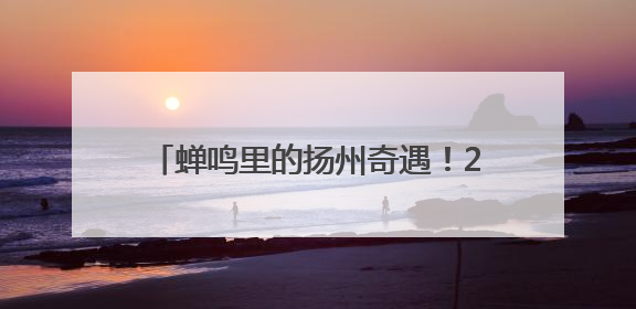 蝉鸣里的扬州奇遇！2025夏日文旅盛宴启幕，沪上解锁消费新狂欢