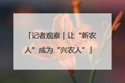 记者观察｜让“新农人”成为“兴农人”