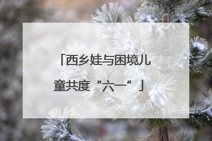 西乡娃与困境儿童共度“六一”