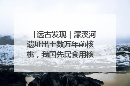 远古发现｜濛溪河遗址出土数万年前核桃，我国先民食用核桃历史大幅提前