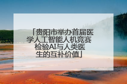 贵阳市举办首届医学人工智能人机竞赛 检验AI与人类医生的互补价值