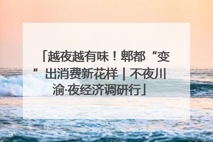 越夜越有味！郫都“变”出消费新花样｜不夜川渝·夜经济调研行