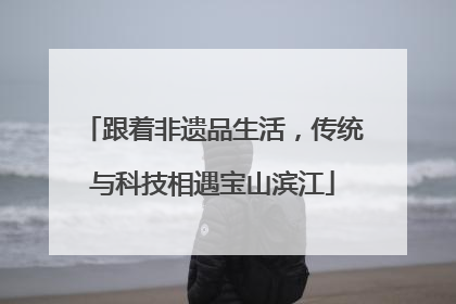 跟着非遗品生活，传统与科技相遇宝山滨江