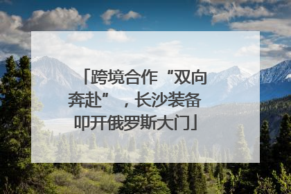 跨境合作“双向奔赴”，长沙装备叩开俄罗斯大门