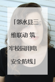 邻水县三维联动 筑牢校园用电安全防线