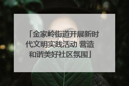 金家岭街道开展新时代文明实践活动 营造和谐美好社区氛围