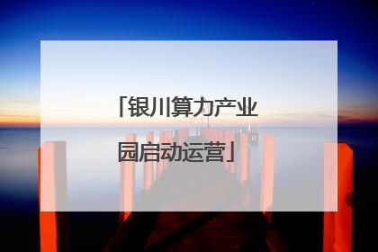 银川算力产业园启动运营