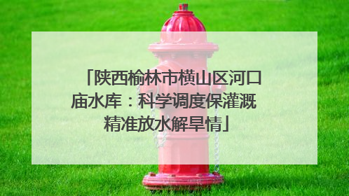 陕西榆林市横山区河口庙水库：科学调度保灌溉 精准放水解旱情