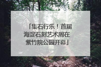 集石行乐！首届海淀石刻艺术周在紫竹院公园开幕