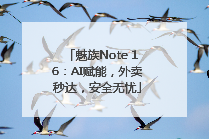 魅族Note 16：AI赋能，外卖秒达，安全无忧