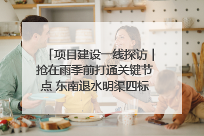 项目建设一线探访｜抢在雨季前打通关键节点 东南退水明渠四标段项目顺利完工