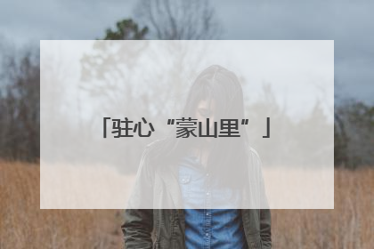 驻心“蒙山里”