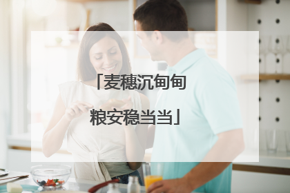 麦穗沉甸甸 粮安稳当当