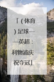（体育）足球——英超：利物浦庆祝夺冠