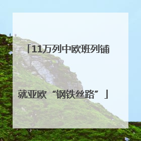 11万列中欧班列铺就亚欧“钢铁丝路”