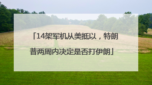 14架军机从美抵以，特朗普两周内决定是否打伊朗
