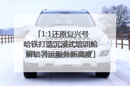 1:1还原复兴号 哈铁打造沉浸式培训舱解锁暑运服务新高度
