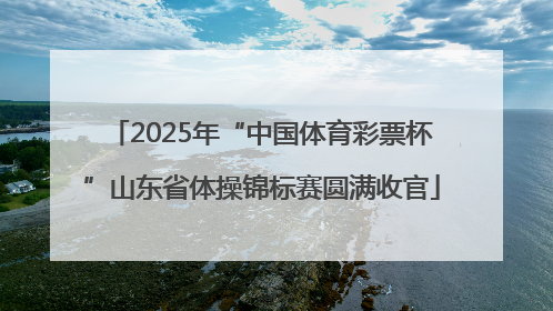 2025年“中国体育彩票杯”山东省体操锦标赛圆满收官