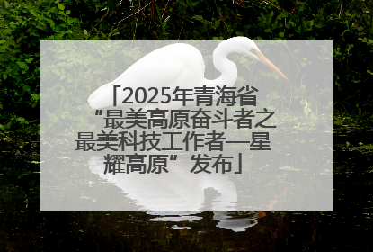 2025年青海省“最美高原奋斗者之最美科技工作者—星耀高原”发布