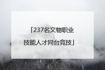 237名文物职业技能人才同台竞技