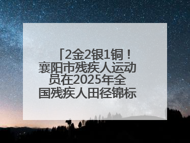 2金2银1铜！襄阳市残疾人运动员在2025年全国残疾人田径锦标赛获佳绩