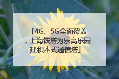 4G、5G全面覆盖，上海铁塔为乐高乐园建积木式通信塔
